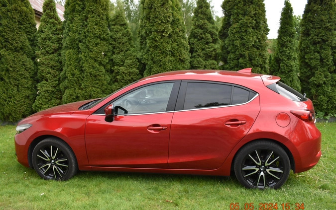 Mazda 3 cena 65000 przebieg: 80130, rok produkcji 2017 z Mieszkowice małe 466